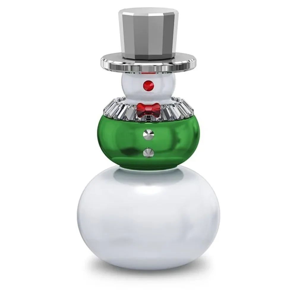 Swarovski Snowman Figurine Christmas Decorations Indoor, Crystal/Metal, 6.6 cm